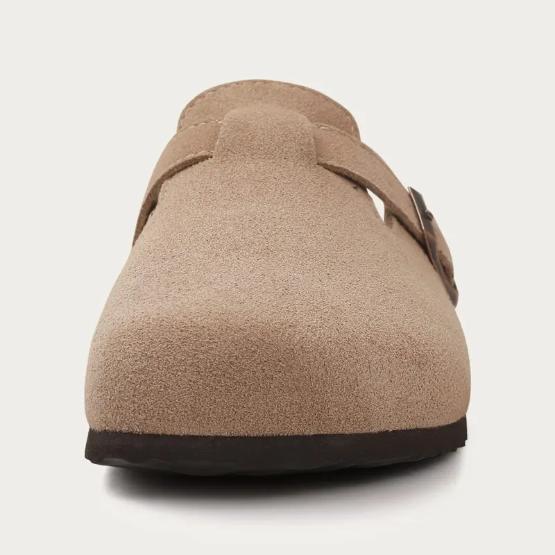Unisex Adjustable Buckle Closed Comfy Slip On Clogs