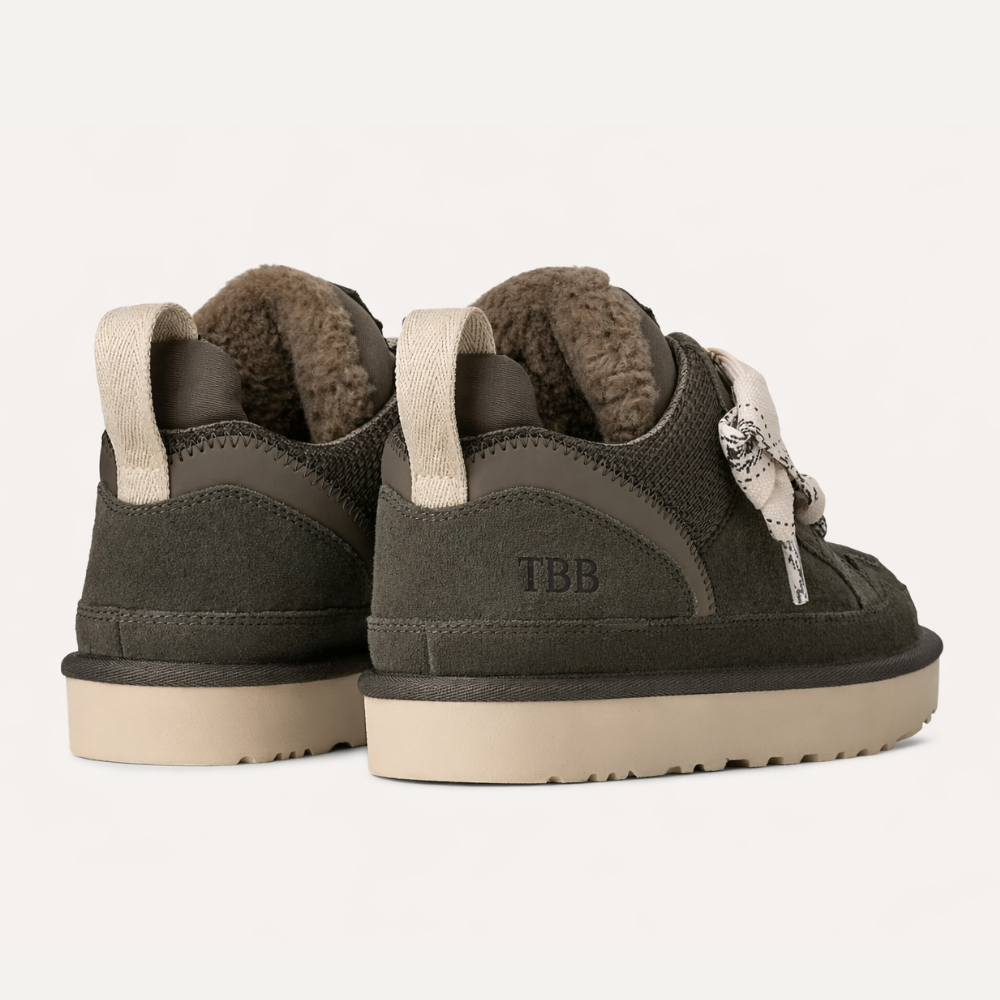 Comfortable Low Top Platform Sneakers With Suede Upper And Cushioned Sole