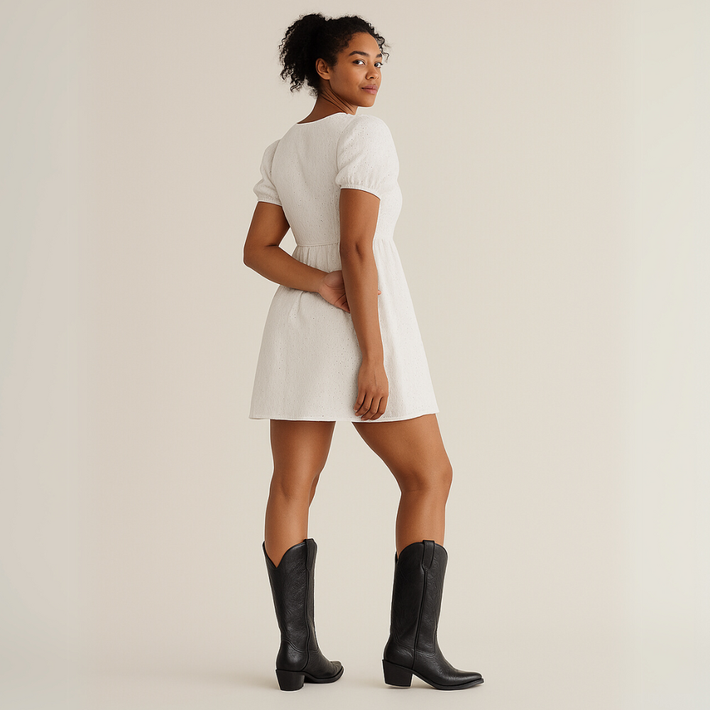 The Annie Cowgirl Western Boots With Embroidered Shaft-The Boston Boots