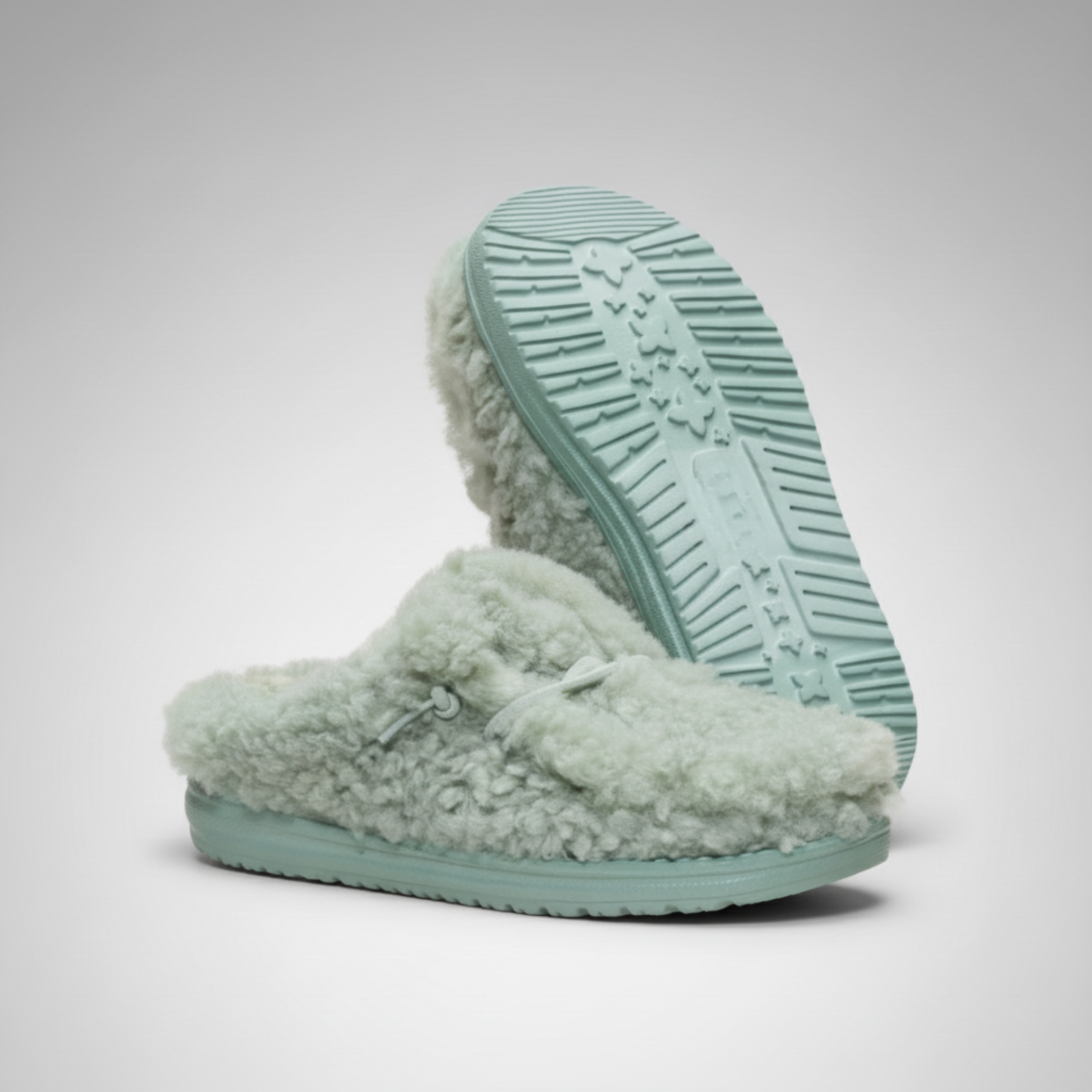 Youth Sherpa Fleece Slip On Slippers For Women