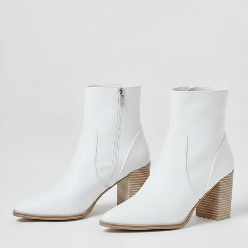 Pointed Front Boots With Side Zipper Design For Women 