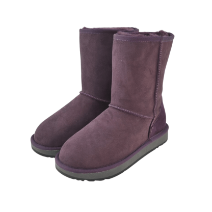 Suede Leather Women's Casual Winter Snow Boots - The Boston Boots