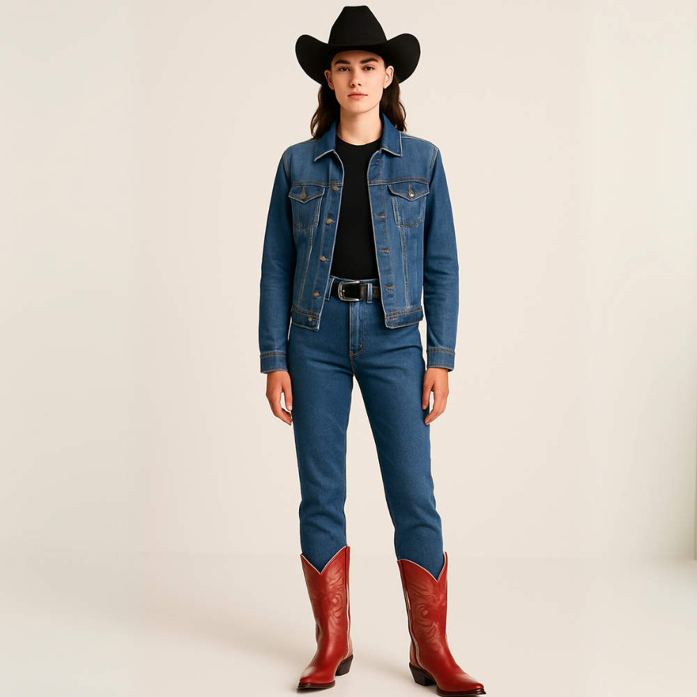 The Annie Cowgirl Western Boots With Embroidered Shaft-The Boston Boots