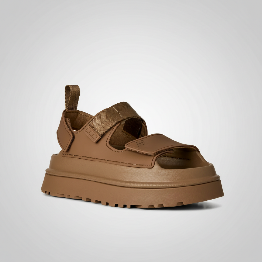 GoldenGlow Platform Strap Sandal