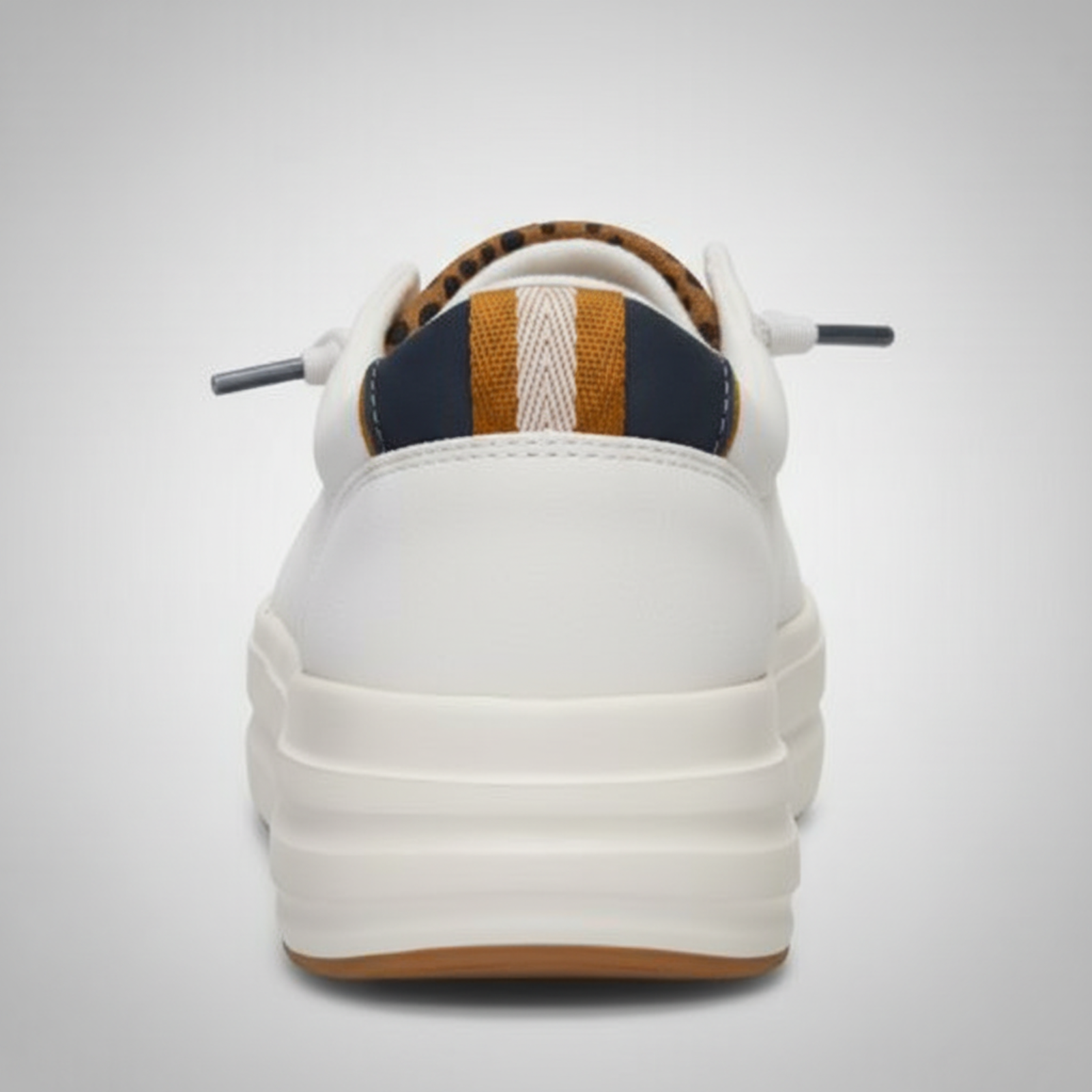 Animal Print Platform Slip On Casual Shoes For Women