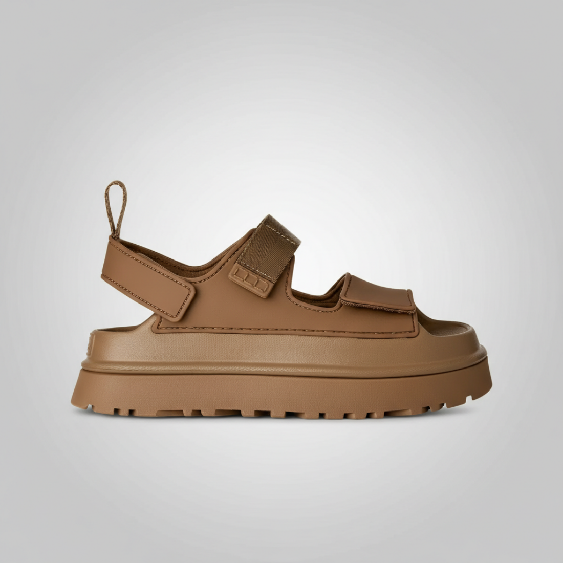 GoldenGlow Platform Strap Sandal