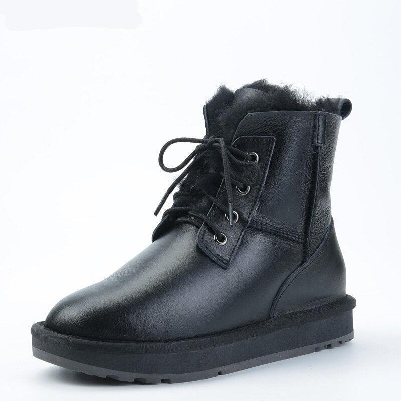 Short Ankle Casual Winter Snow Boots - The Boston Boots