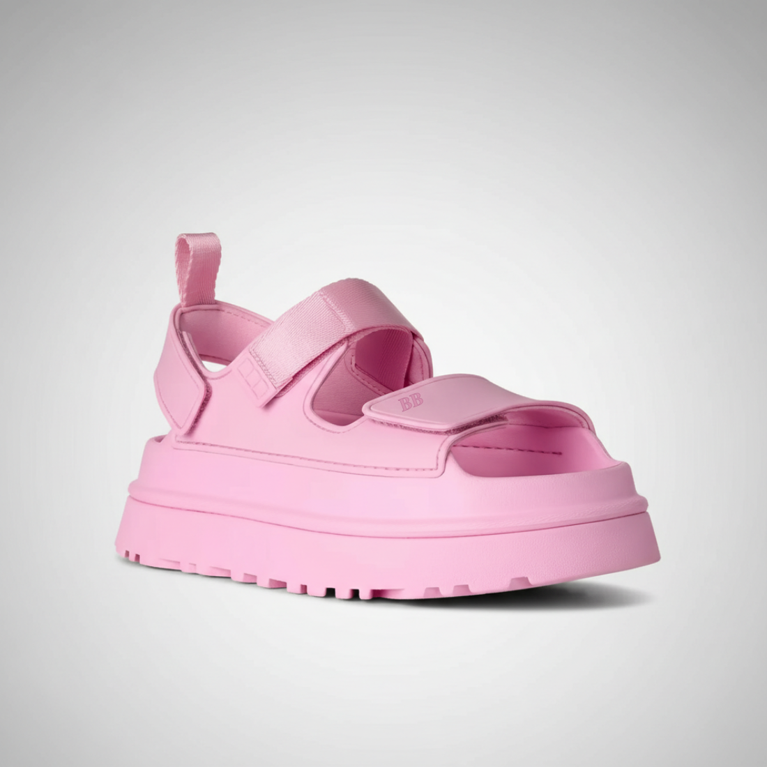 GoldenGlow Platform Strap Sandal