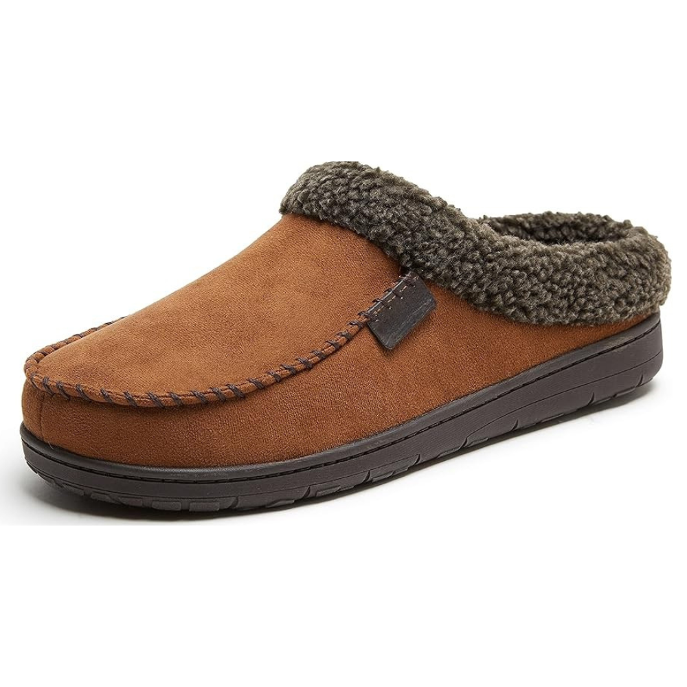 Soft Suede Slip On Slippers For Men
