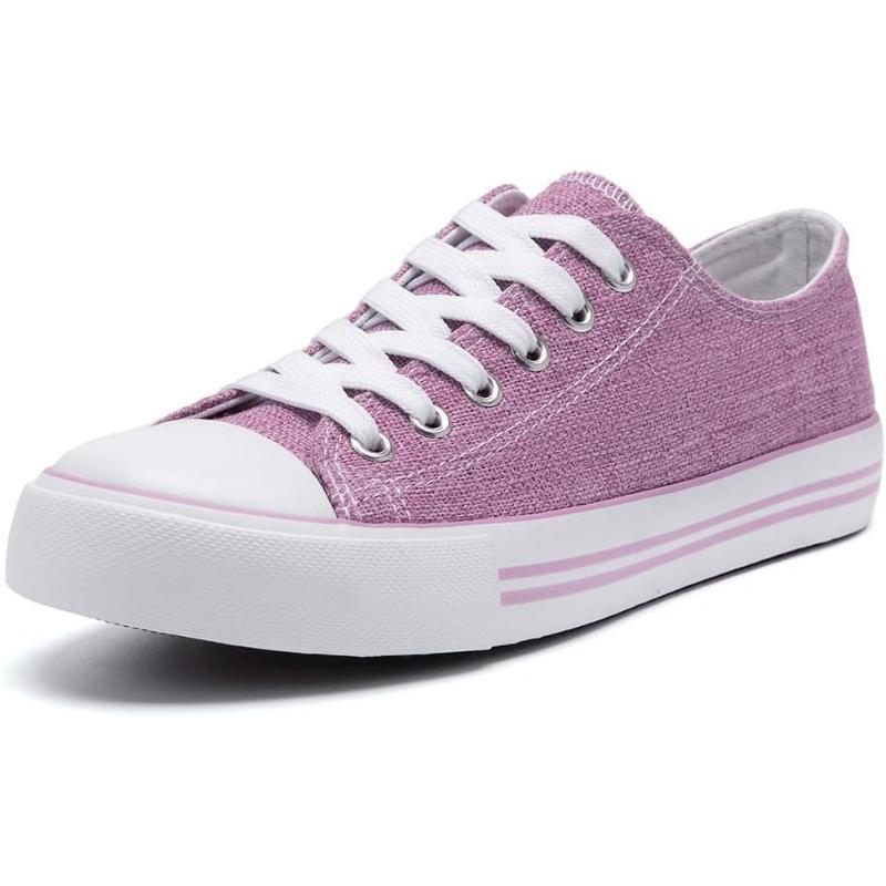 Mono Canvas Sneakers With Lace Up Detail - The Boston Boots