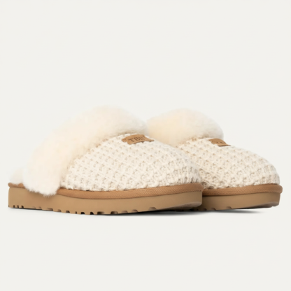 Cozy Slipper Knit Sheepskin Lined Slipper