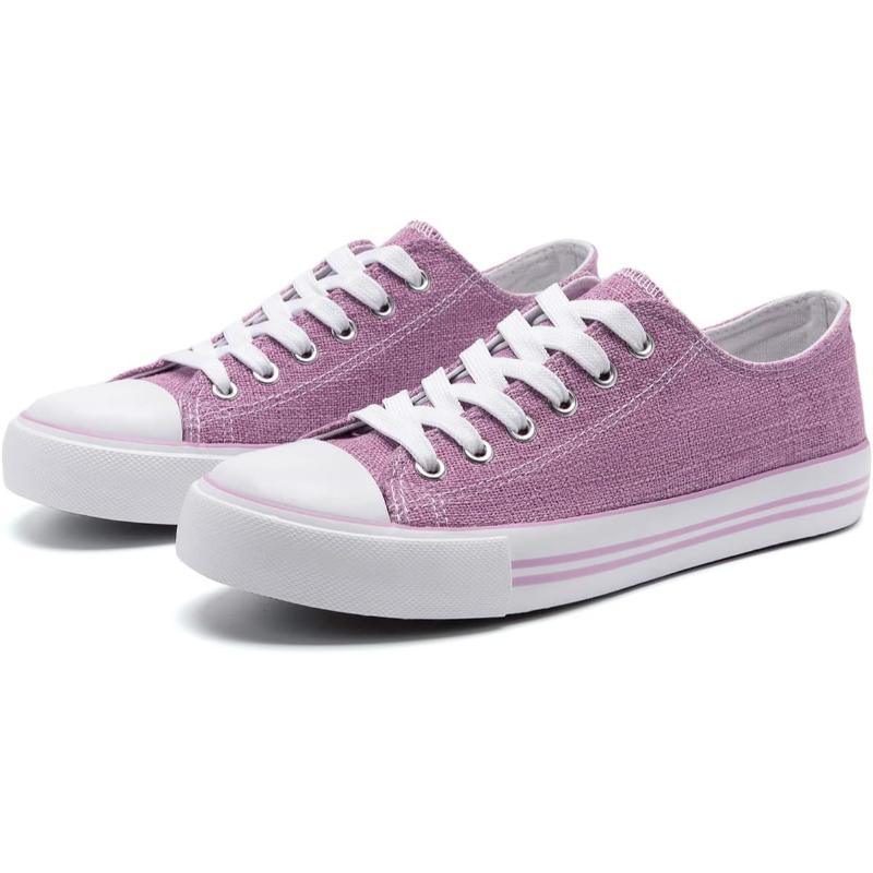 Mono Canvas Sneakers With Lace Up Detail - The Boston Boots