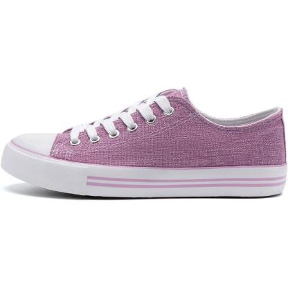 Mono Canvas Sneakers With Lace Up Detail - The Boston Boots