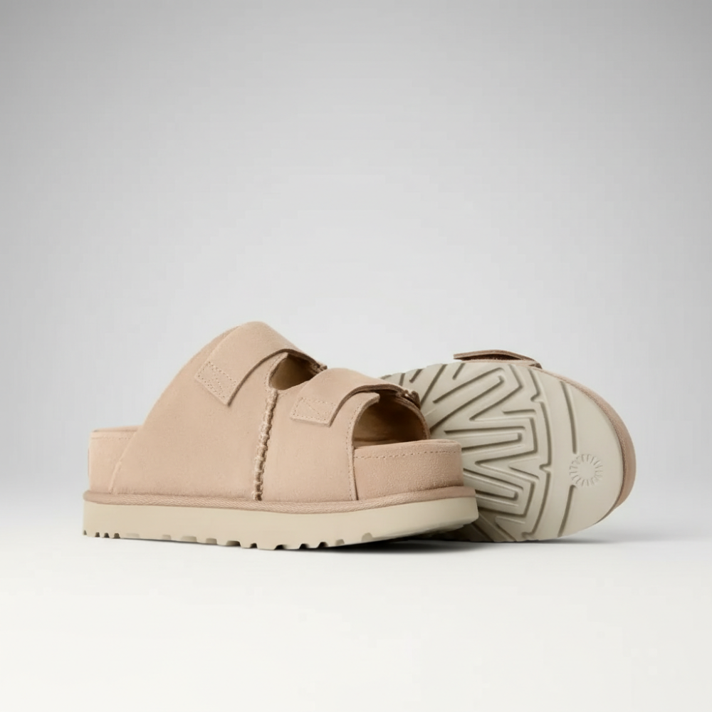 Goldenstar Platform Slide Sandals