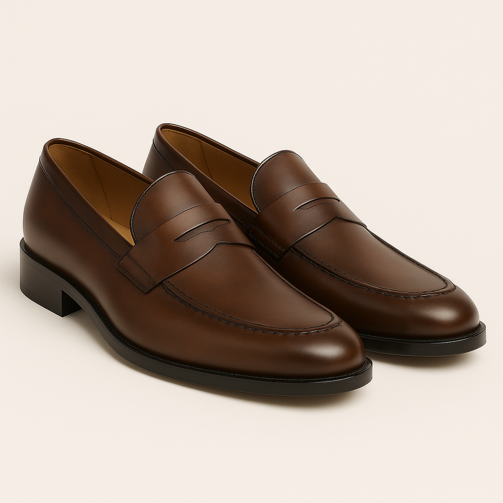Full Grain Leather Loafers-The Boston Boots