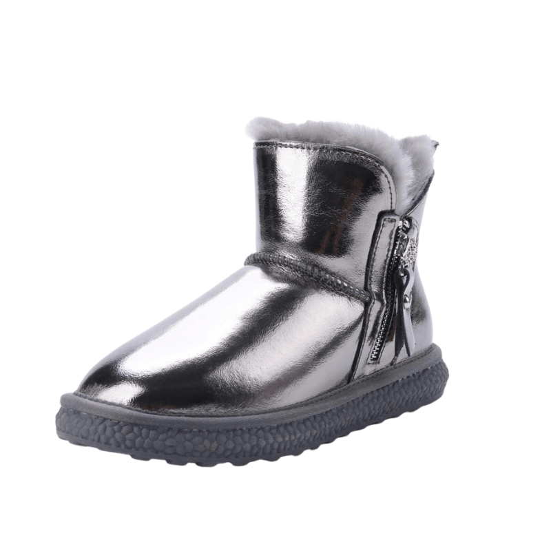 Fur Lined Ankle Short Casual Leather Boots - The Boston Boots