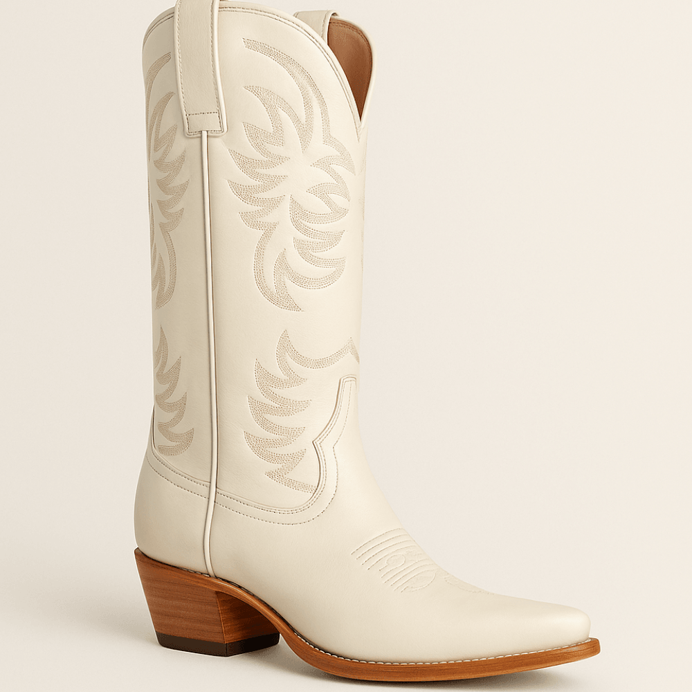 The Annie Embroidered Cowgirl Boots-The Boston Boots