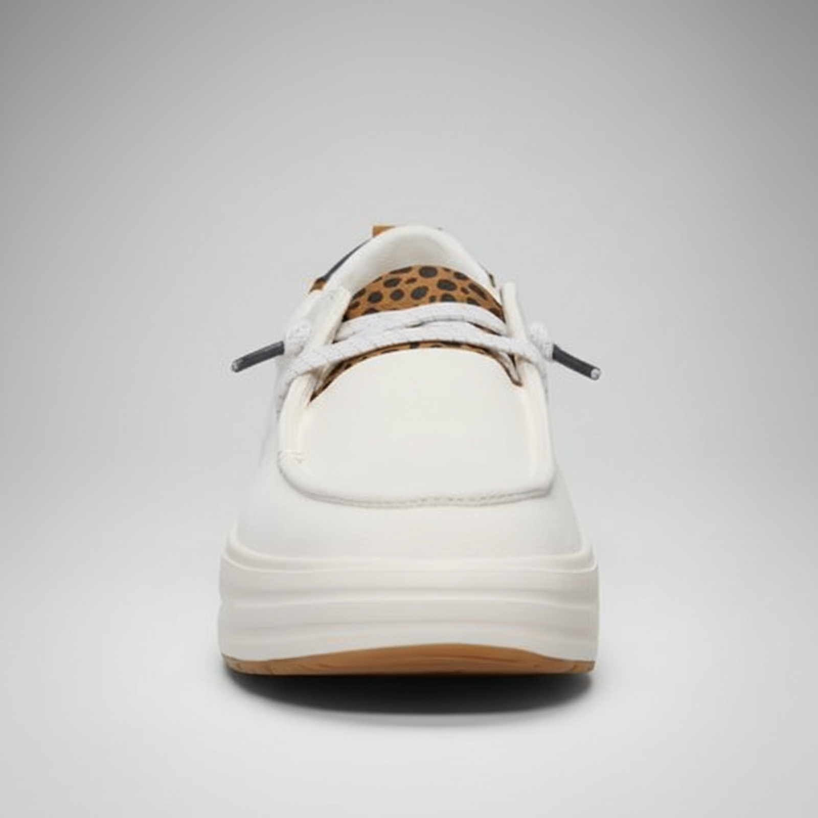 Animal Print Platform Slip On Casual Shoes For Women