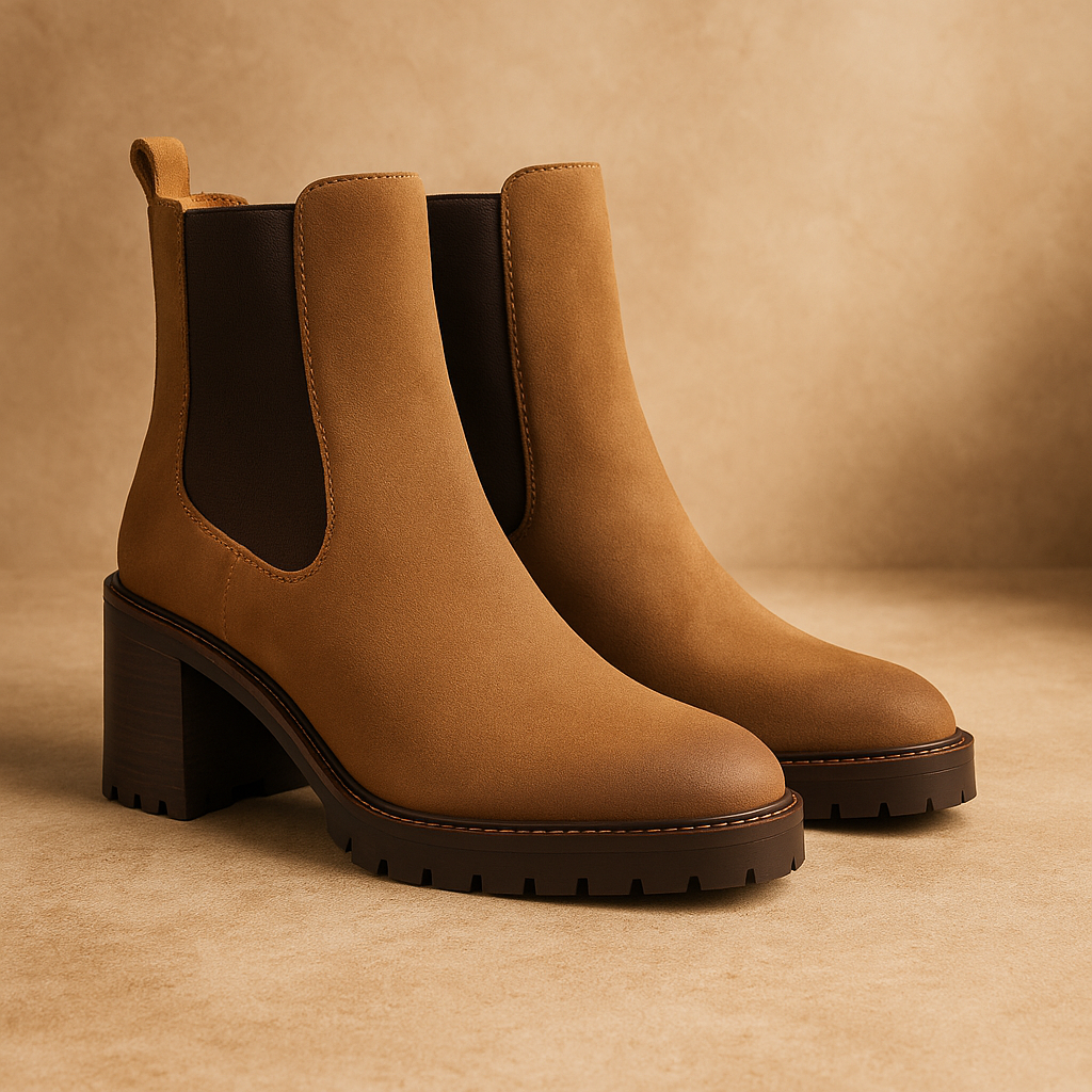 Knockout Stylish Block Heel Chelsea Boots-The Boston Boots