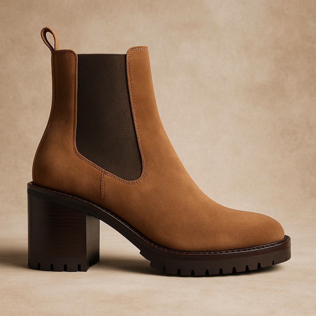 Knockout Stylish Block Heel Chelsea Boots-The Boston Boots