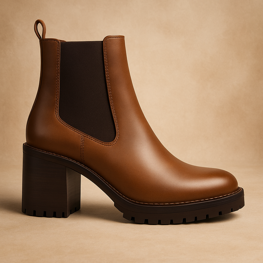 Knockout Stylish Block Heel Chelsea Boots-The Boston Boots