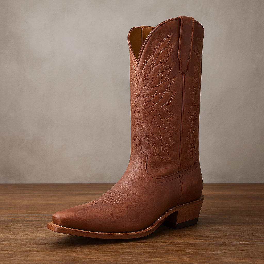 The Annie Two Tone Suede Cowgirl Boot-The Boston Boots