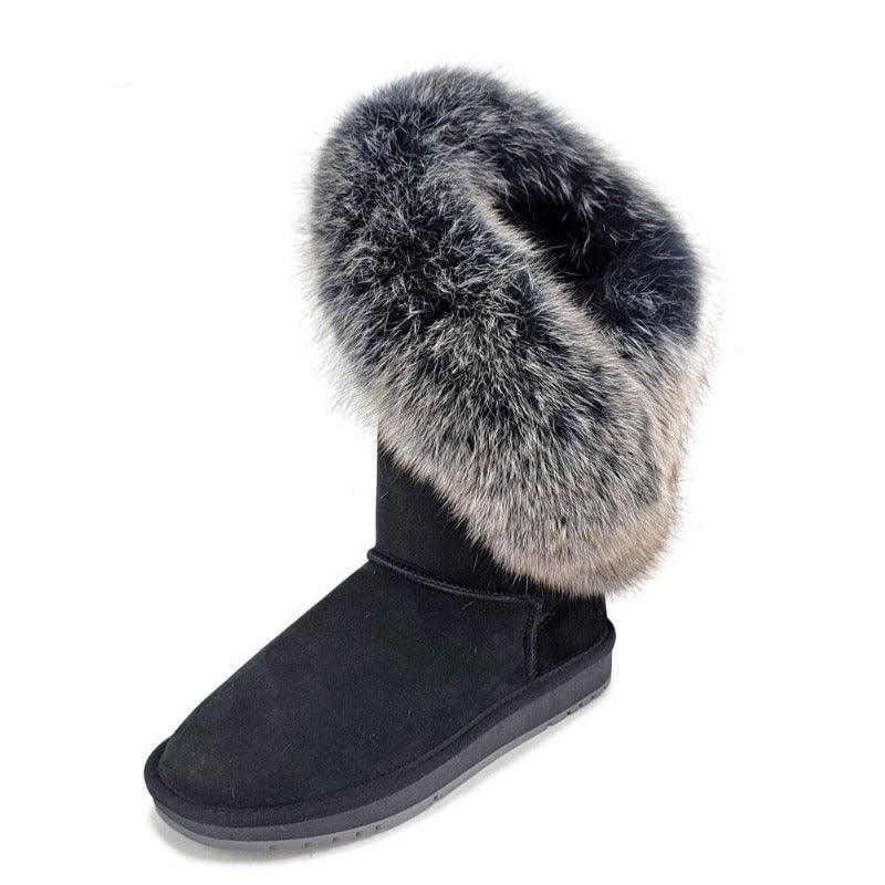 Fur Trimmed Winter Boots-The Boston Boots