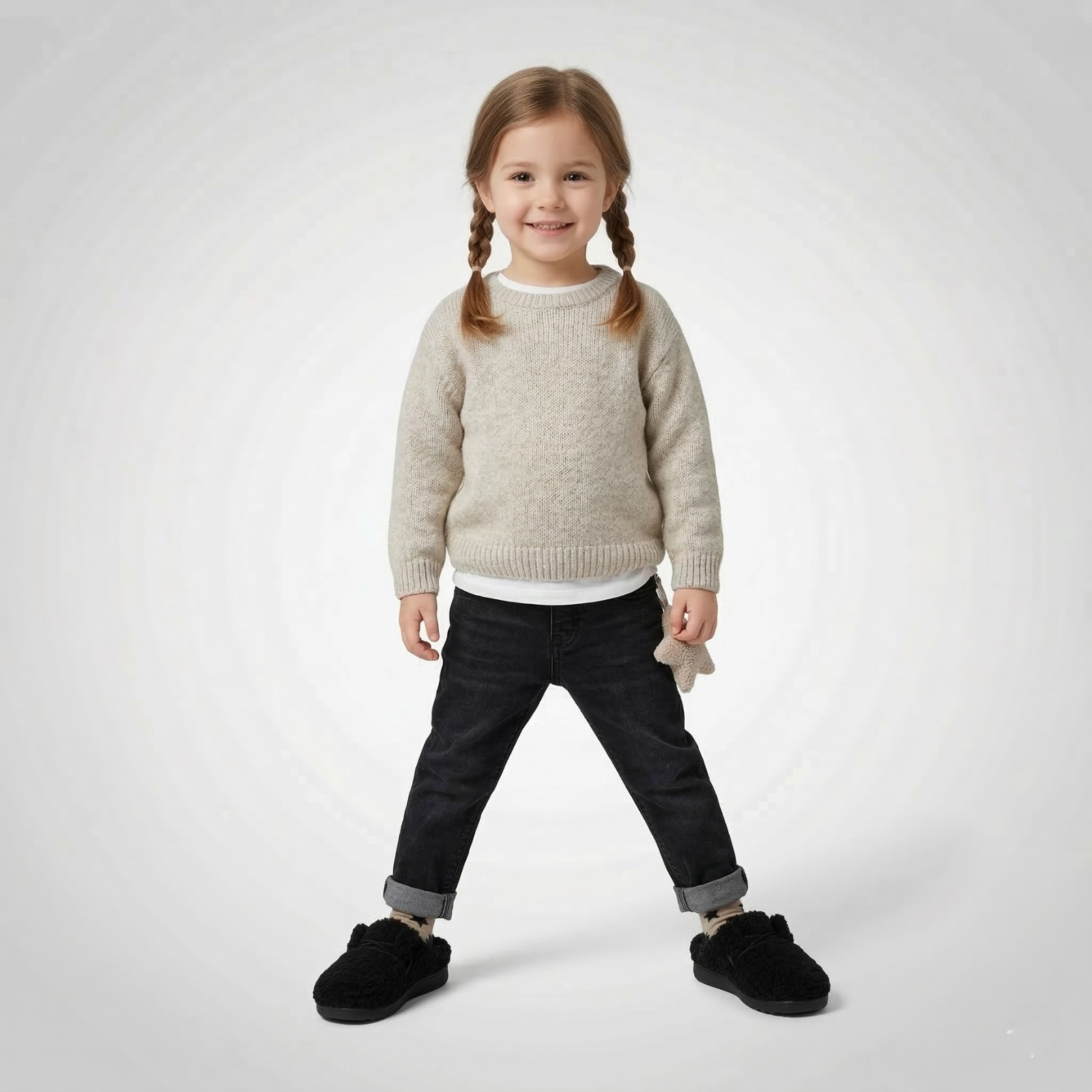 Youth Sherpa Fleece Slip On Slippers For Women