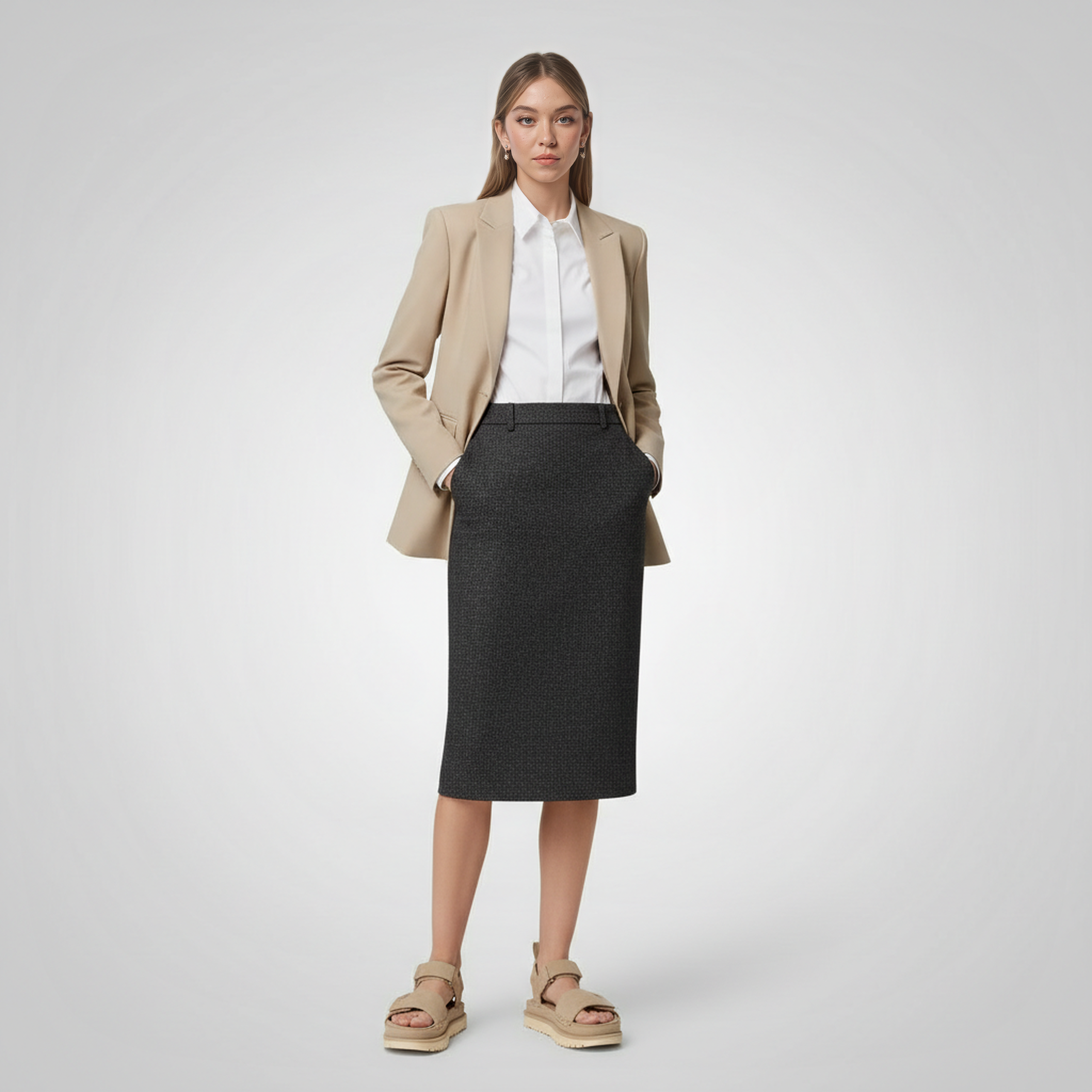 Goldenstar Suede Hook Loop Sandal