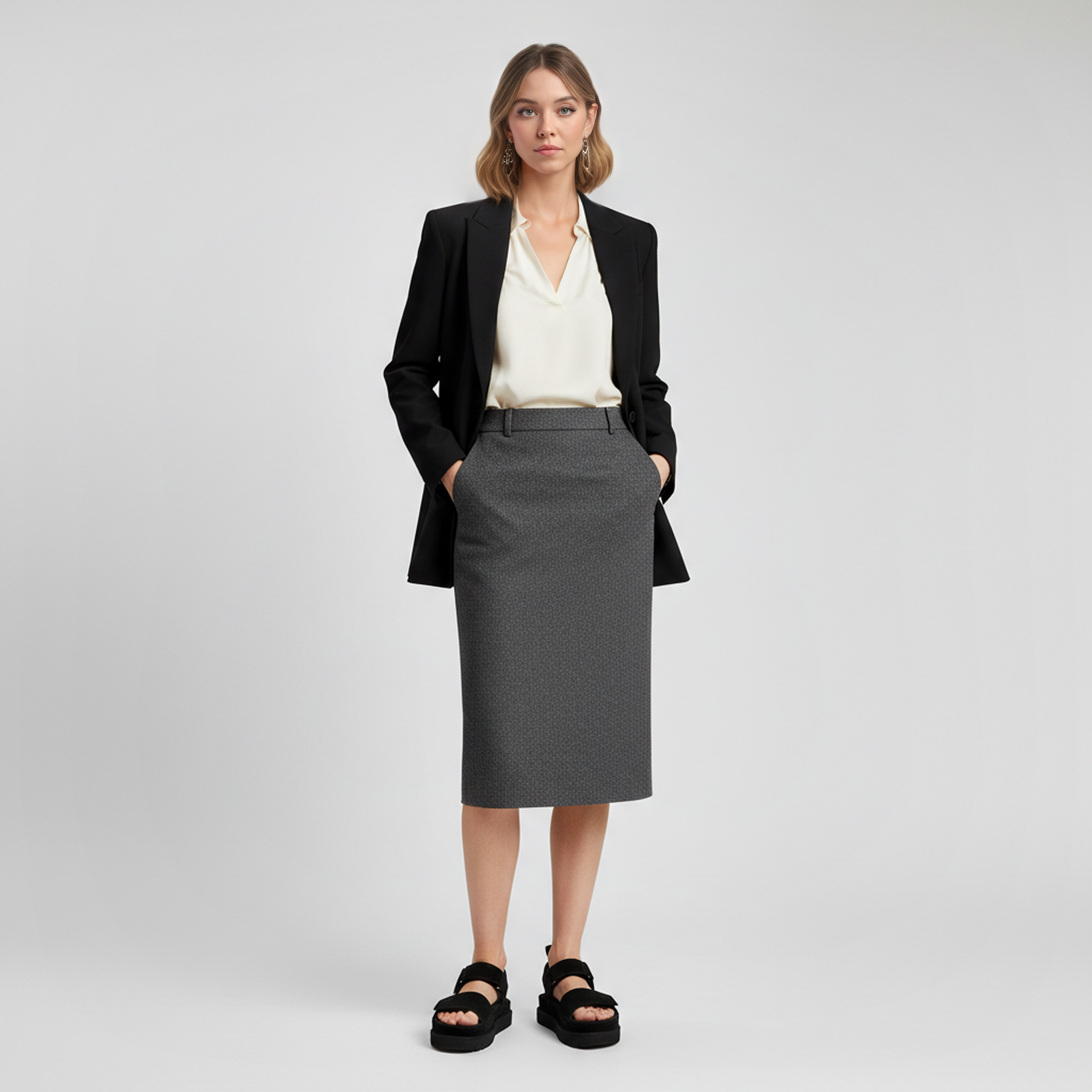 Goldenstar Suede Hook Loop Sandal