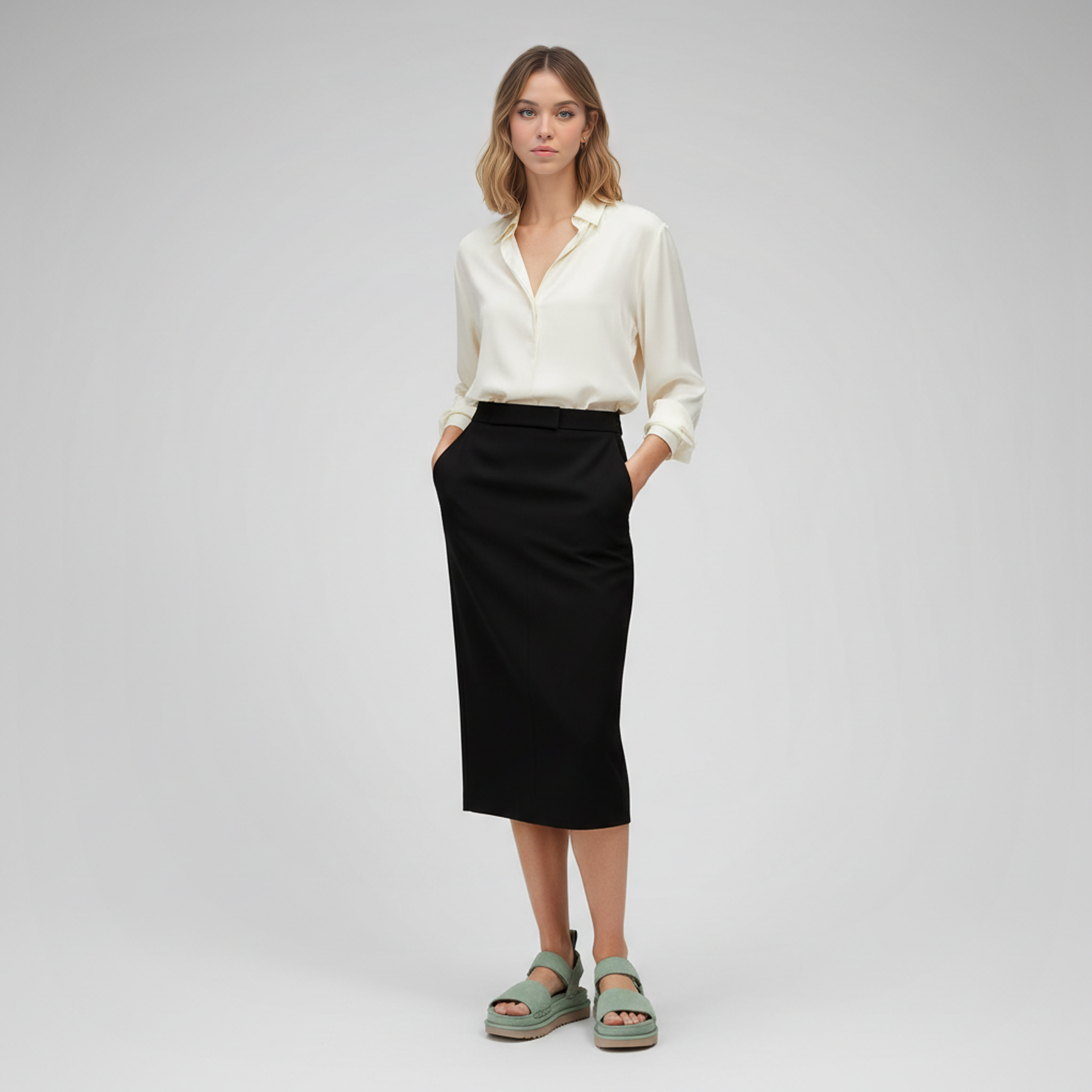 Goldenstar Suede Hook Loop Sandal