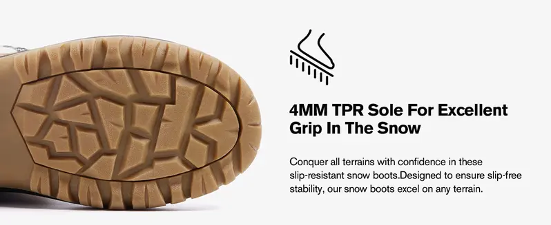 Product Introduction of ALEADER Women's Winter Anti-Slip Fashion Warm Snow Boots | Waterproof Shell Hiking Boots | Classic Versatile Duck Boots | Brown Grey Walking Shoes Footwear 1