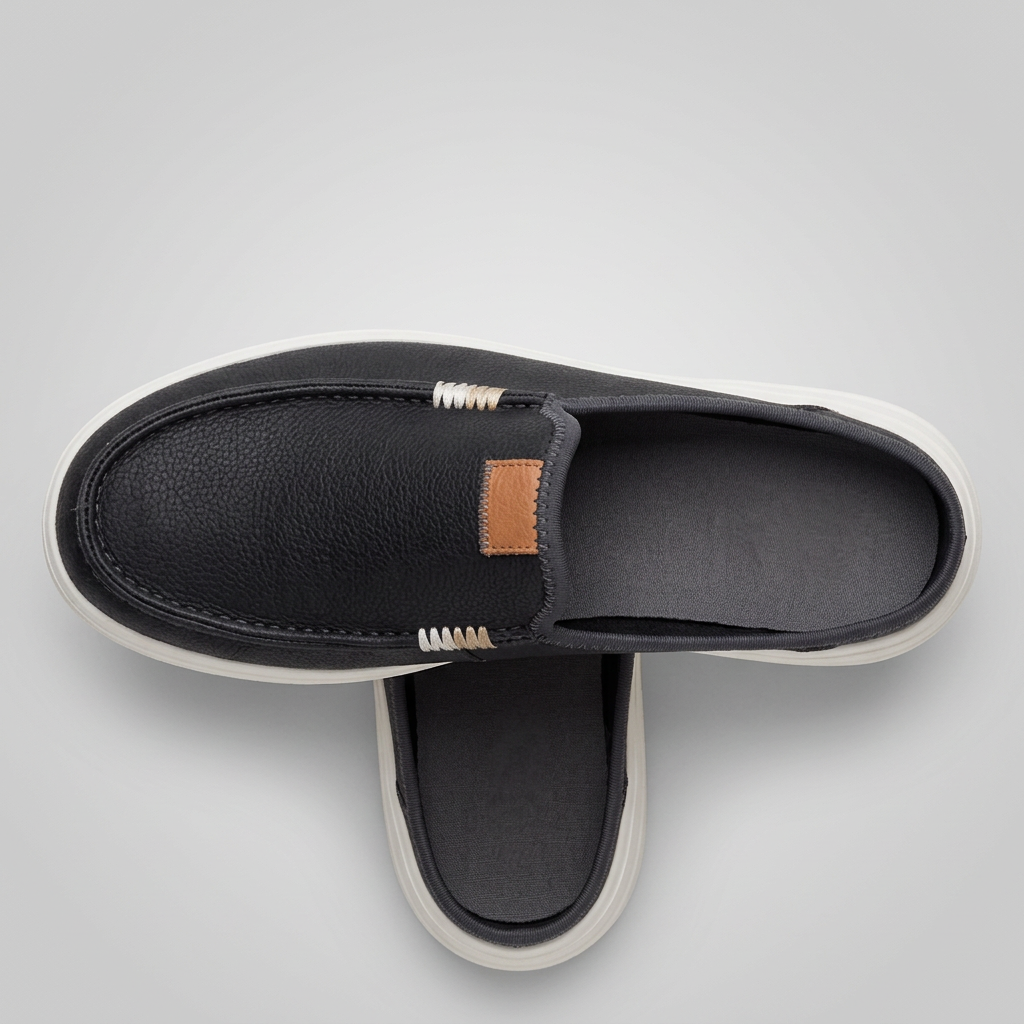 Women's Platform Leather Slip-On Mule