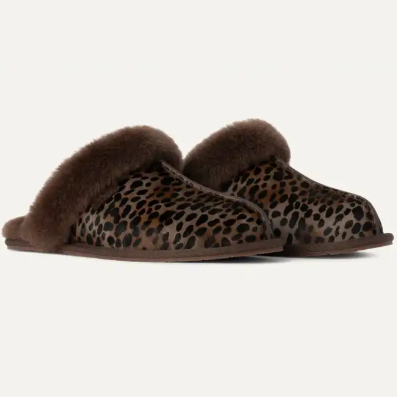 Scuffette Caspian Spotted Calf Hair Slipper