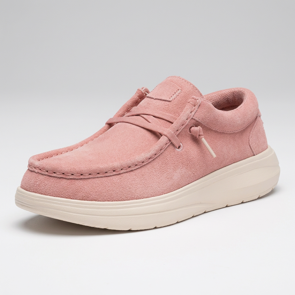 Soft Suede Comfort Lace Up Walking Shoes For Women