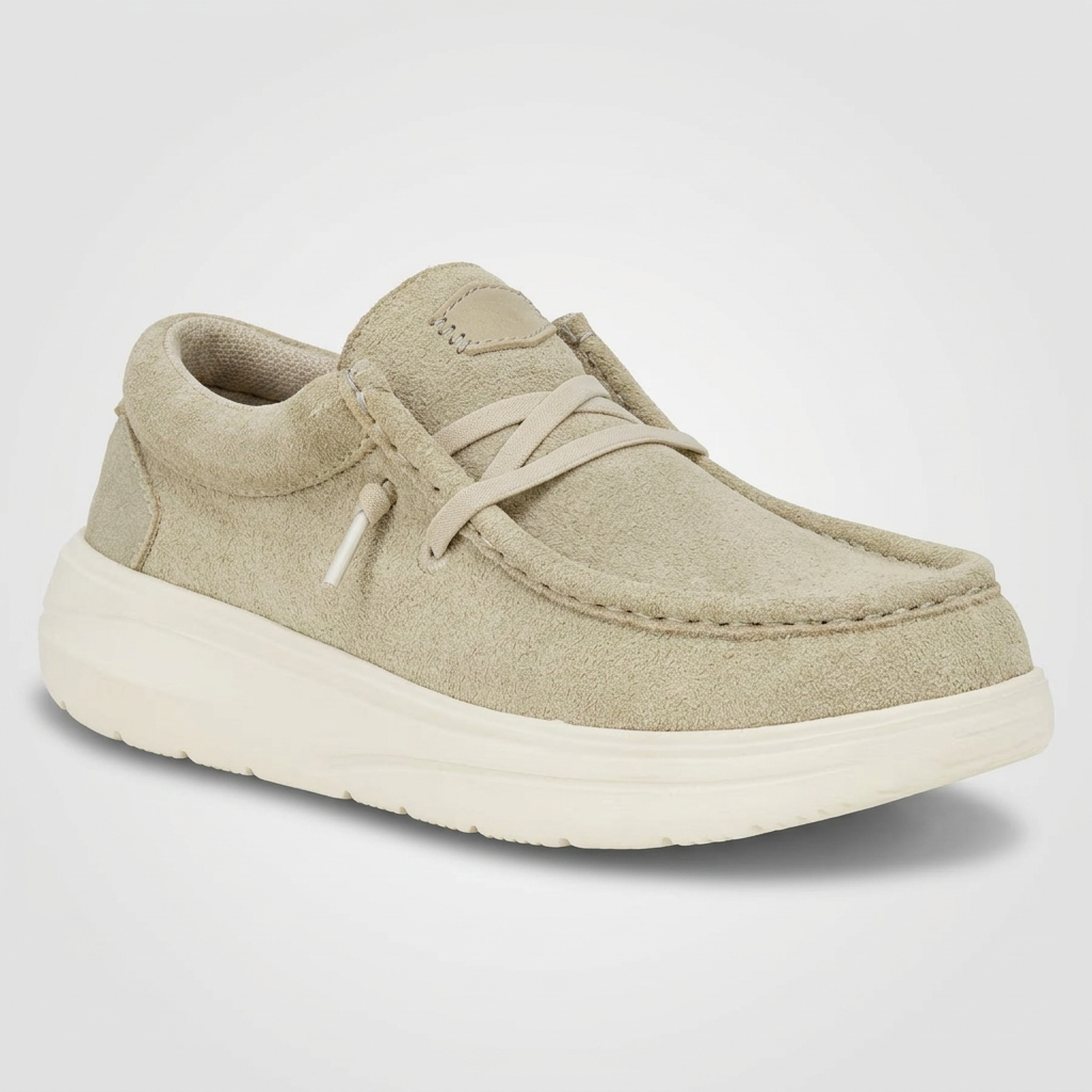 Soft Suede Comfort Lace Up Walking Shoes For Women