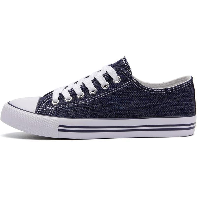 Mono Canvas Sneakers With Lace Up Detail - The Boston Boots