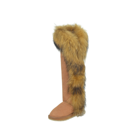 Tall Faux Fur Trim Winter Boots - The Boston Boots