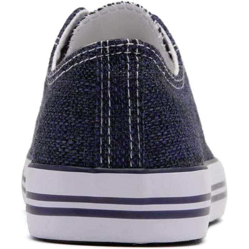 Mono Canvas Sneakers With Lace Up Detail - The Boston Boots