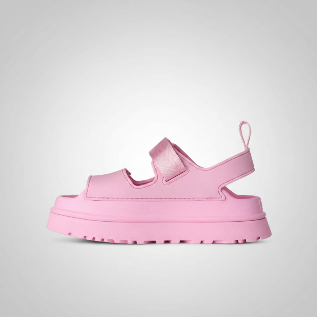 GoldenGlow Platform Strap Sandal