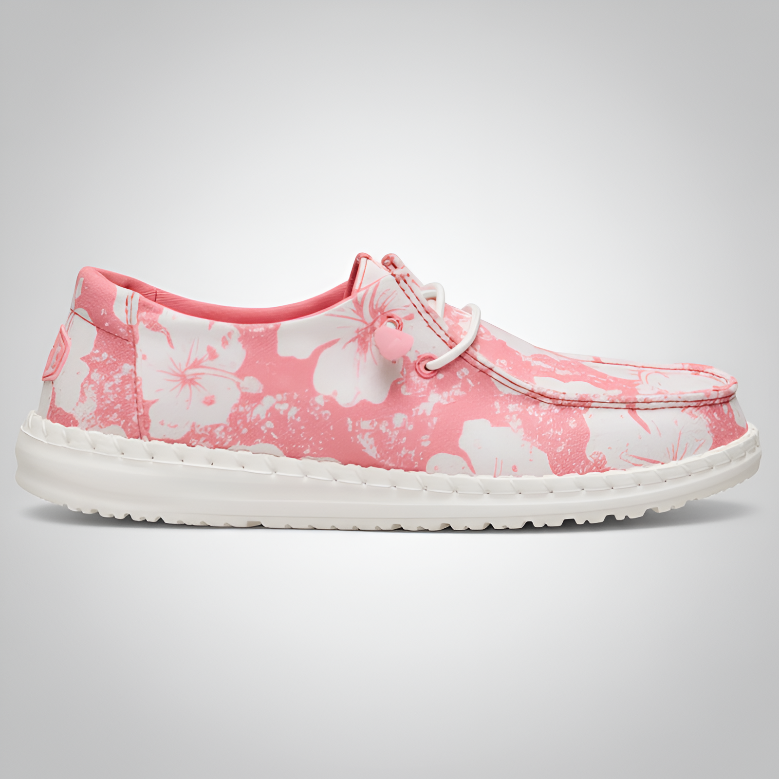 Hawaiian Floral Lace Up Walking Shoes For Women