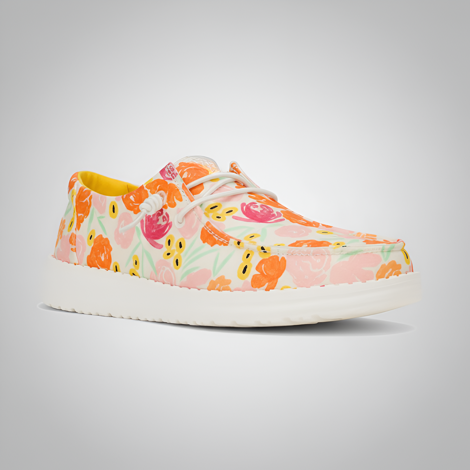Watercolor Floral Slip On Comfort Shoes For Women