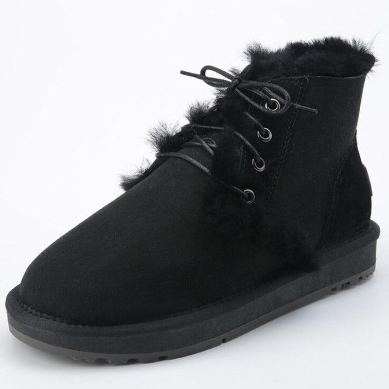 Women Short Ankle Winter Snow Boots - The Boston Boots