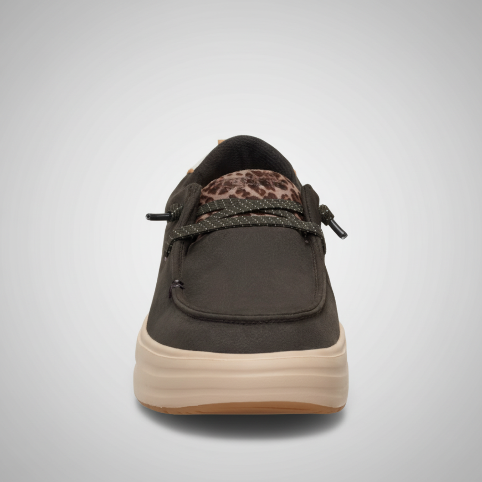 Animal Print Platform Slip On Casual Shoes For Women