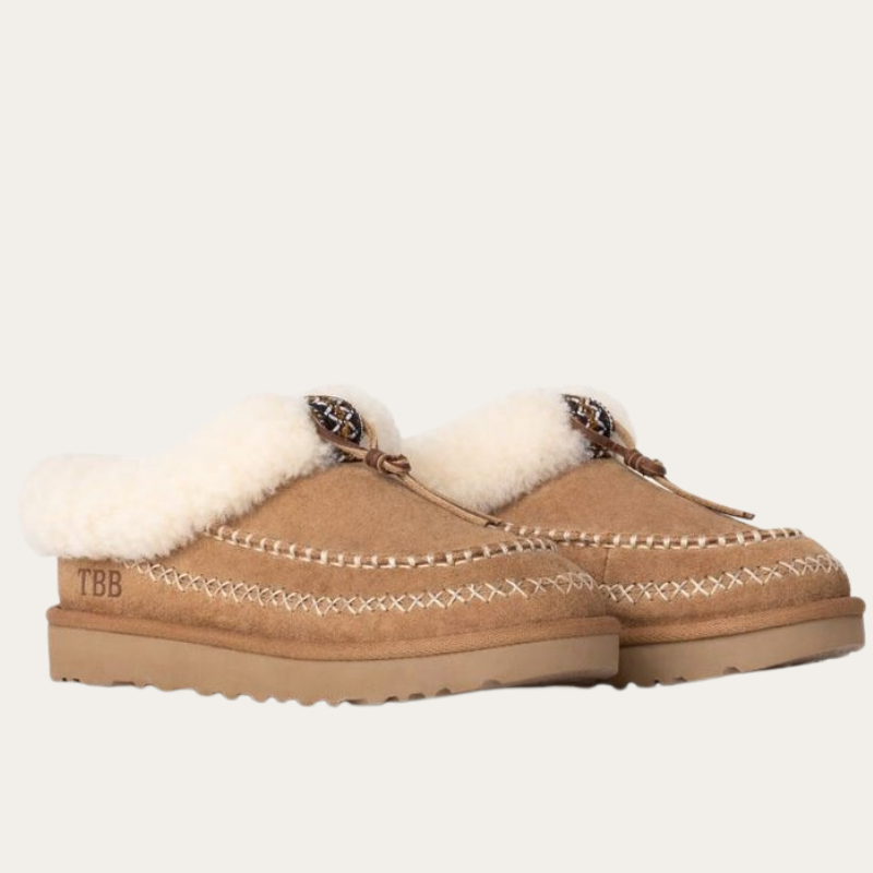 Tasman Alpine Suede Platform Slip On Slipper
