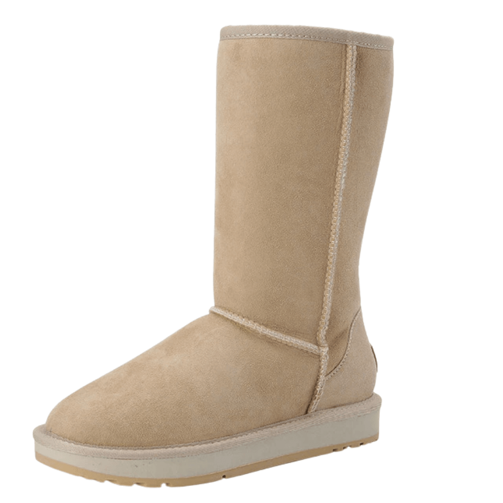 Tall Fur Snow Boots-The Boston Boots