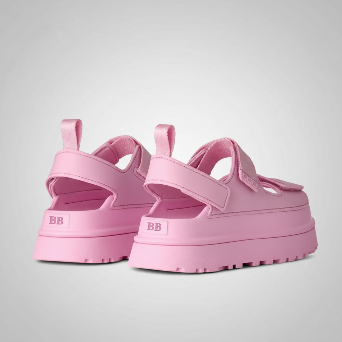 GoldenGlow Platform Strap Sandal