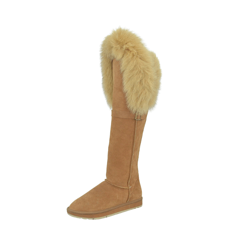 Tall Faux Fur Trim Winter Boots - The Boston Boots