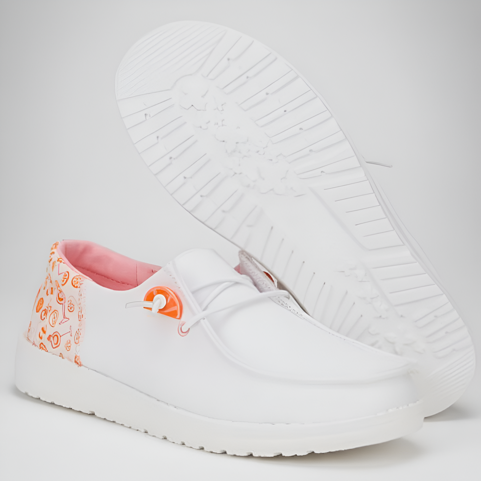 Glass Print Casual Slip On Shoes For Women