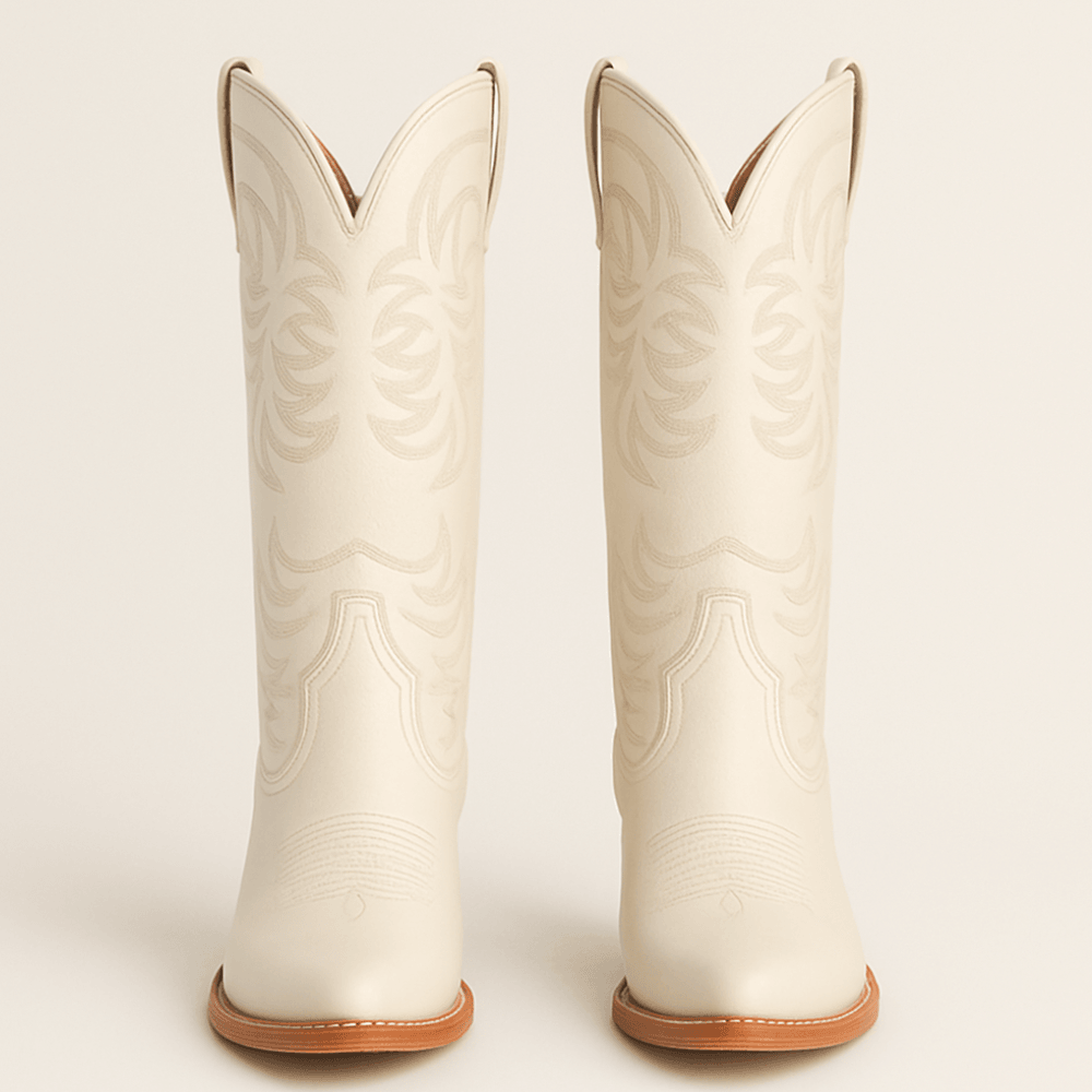 The Annie Embroidered Cowgirl Boots-The Boston Boots